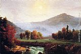 Thomas Cole Famous Paintings - Morning Mist Rising, Plymouth, New Hampshire